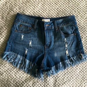 Elan cutoff jean shorts